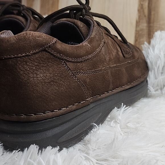 NUNN BUSH NUBUCK BROWN LEATHER LACE UPS MENS 13.0 IN VERY GOOD PREOWNED CONDITIO - Picture 9 of 16